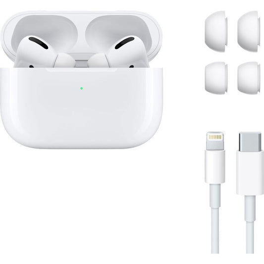 AirPods Pro 1 Set – Lieferumfang mit Ohrstöpseln und Ladekabel