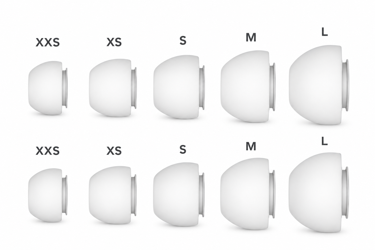 Embouts en silicone Apple AirPods Pro (2e génération) lot de 6 (XS, S et L)