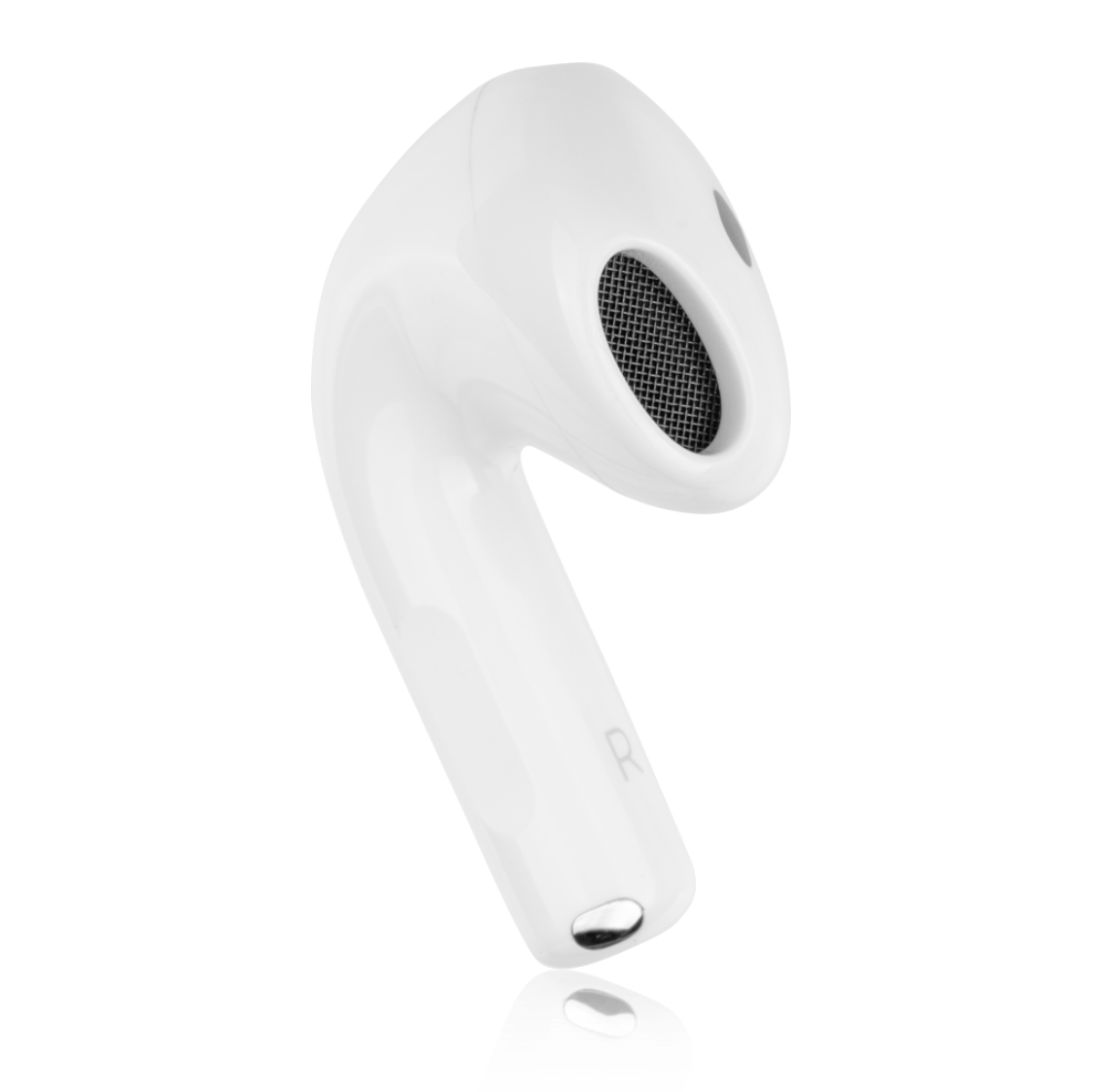 AirPods 4 rechts – Detailansicht des neuen Designs