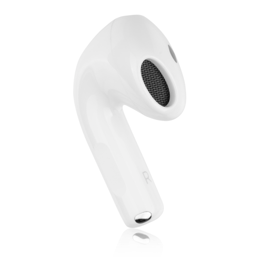 AirPods 4 rechts – Detailansicht des neuen Designs