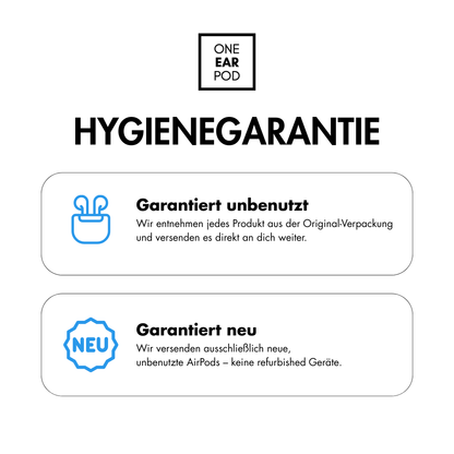 Hygienegarantie: alle Produkte werden vor Versand desinfiziert