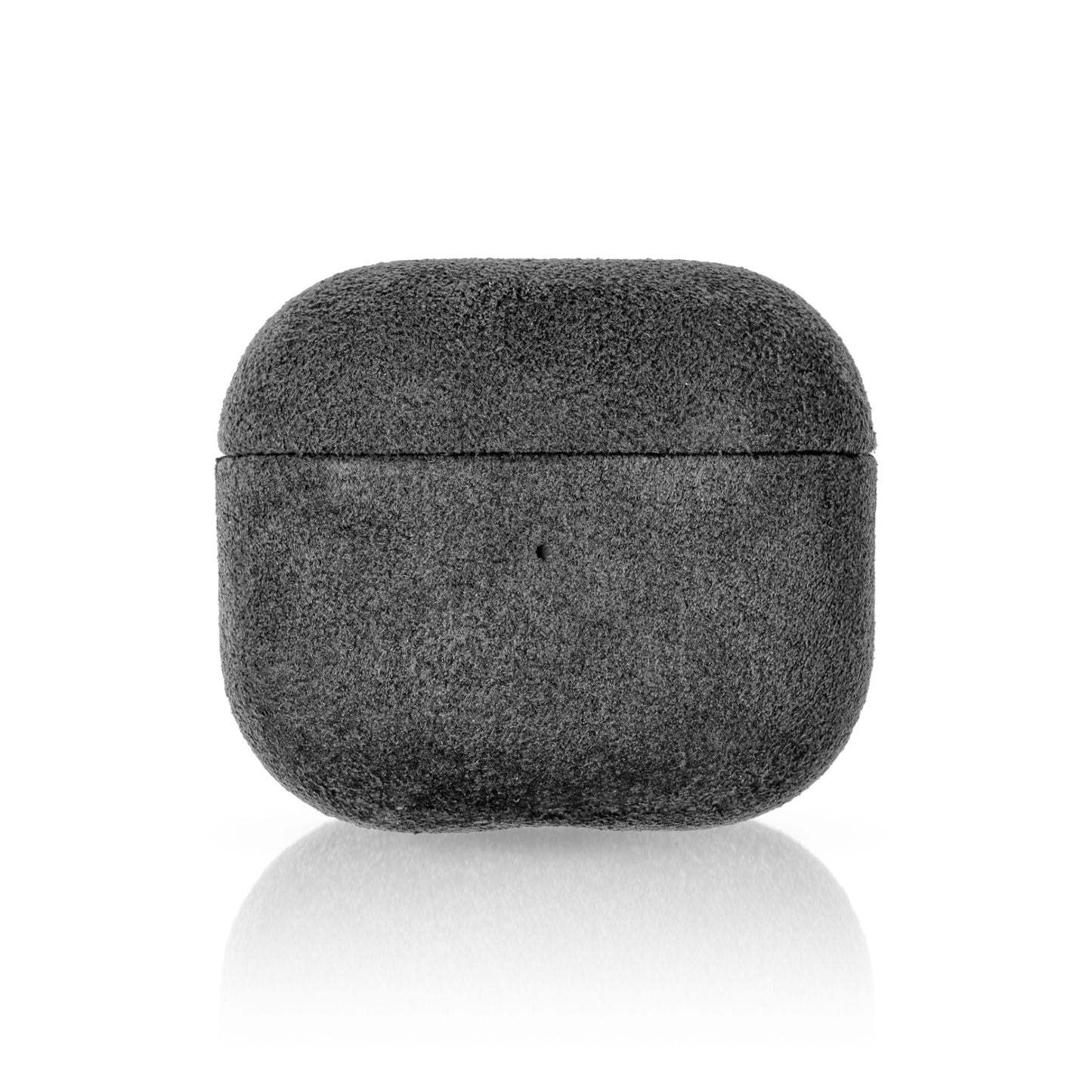 AirPods 3rd generation Alcantara case front view in grey