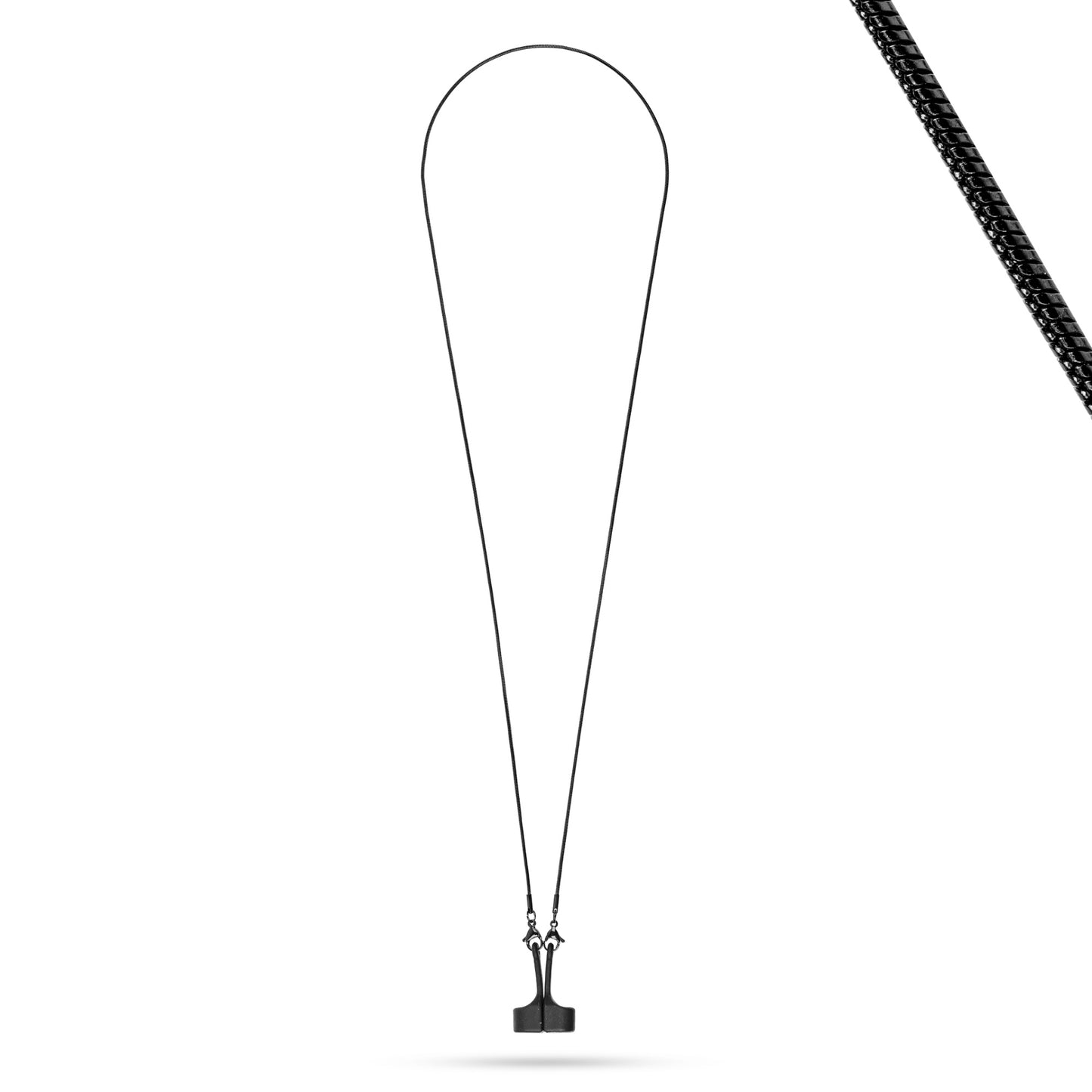 AirPods Kette Louisa in Schwarz – Produktansicht