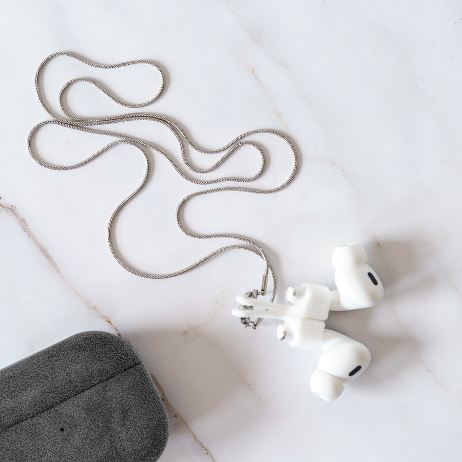AirPods Kette "Louisa" Magnetisch | Halteband für Kopfhörer mit Silikon | Halskette