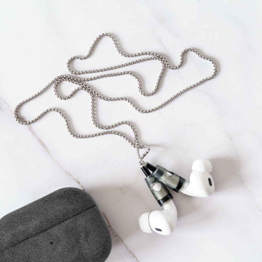 AirPods Kette "Vittorio" Magnetisch | Halteband für Kopfhörer mit Silikon | Halskette
