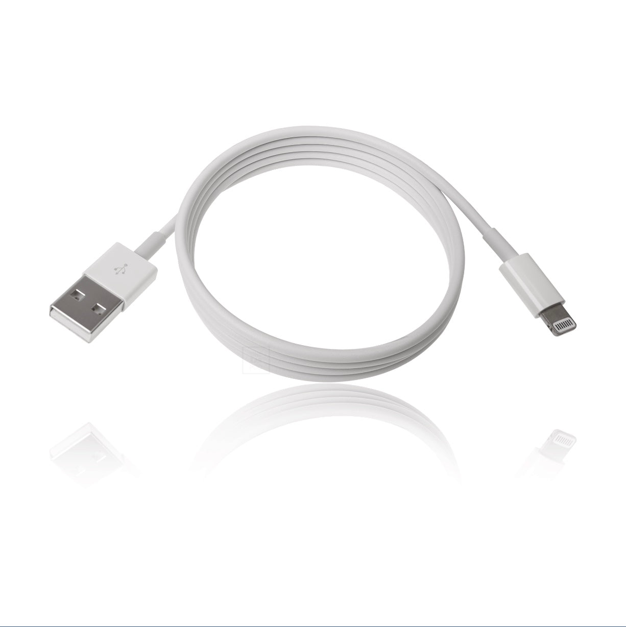 Apple Lightning auf USB-A Kabel – Detailansicht der Anschlüsse